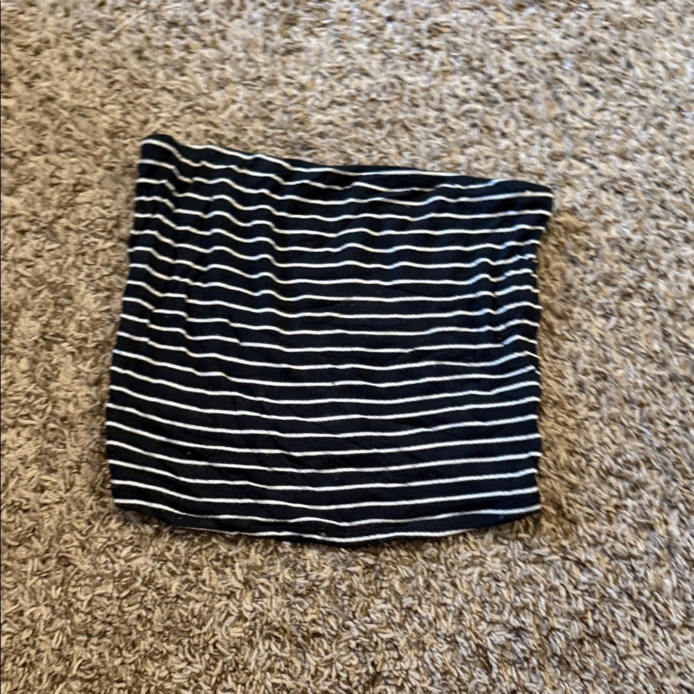 Striped Black and White Women's Skirt